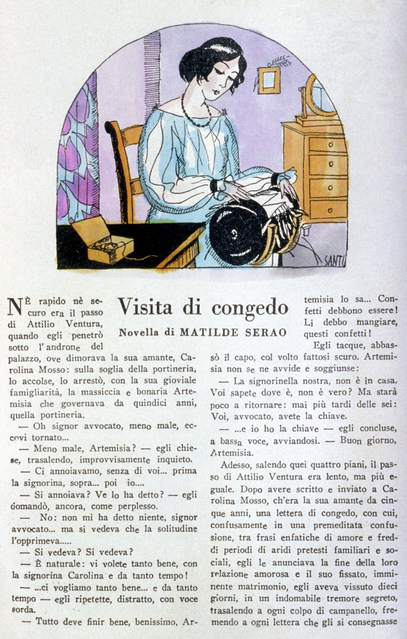 "Visita di congedo", Abschiedsbesuch von Bruno Santi