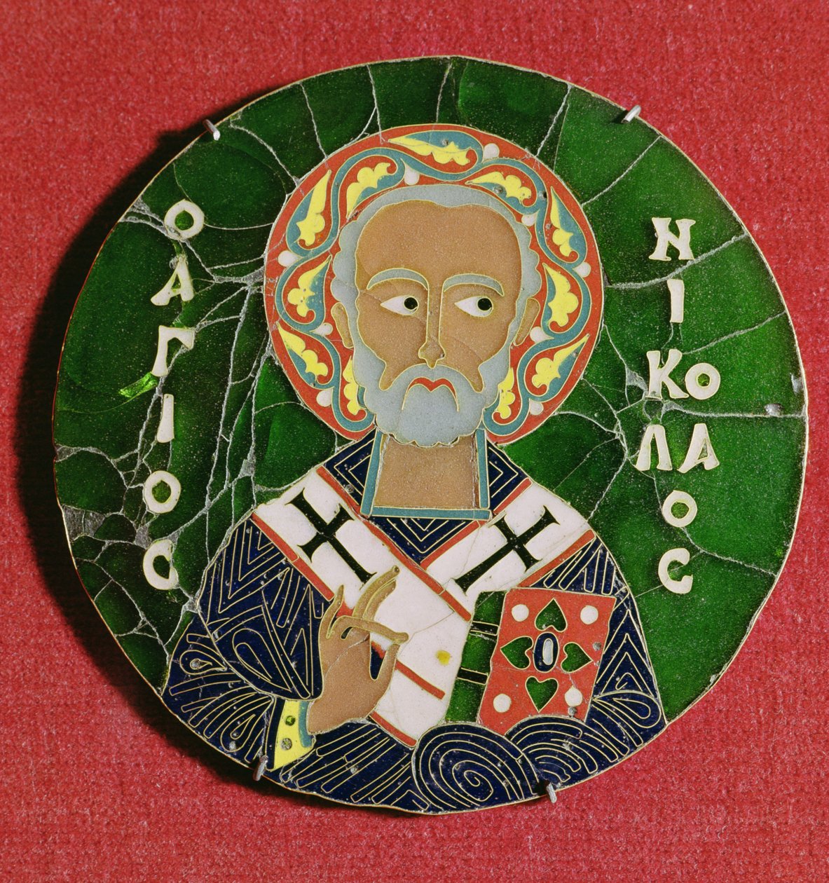 St. Nikolaus (Emaille) von Byzantine