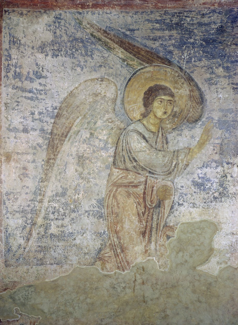 Der Erzengel Gabriel (Detail) von Byzantine