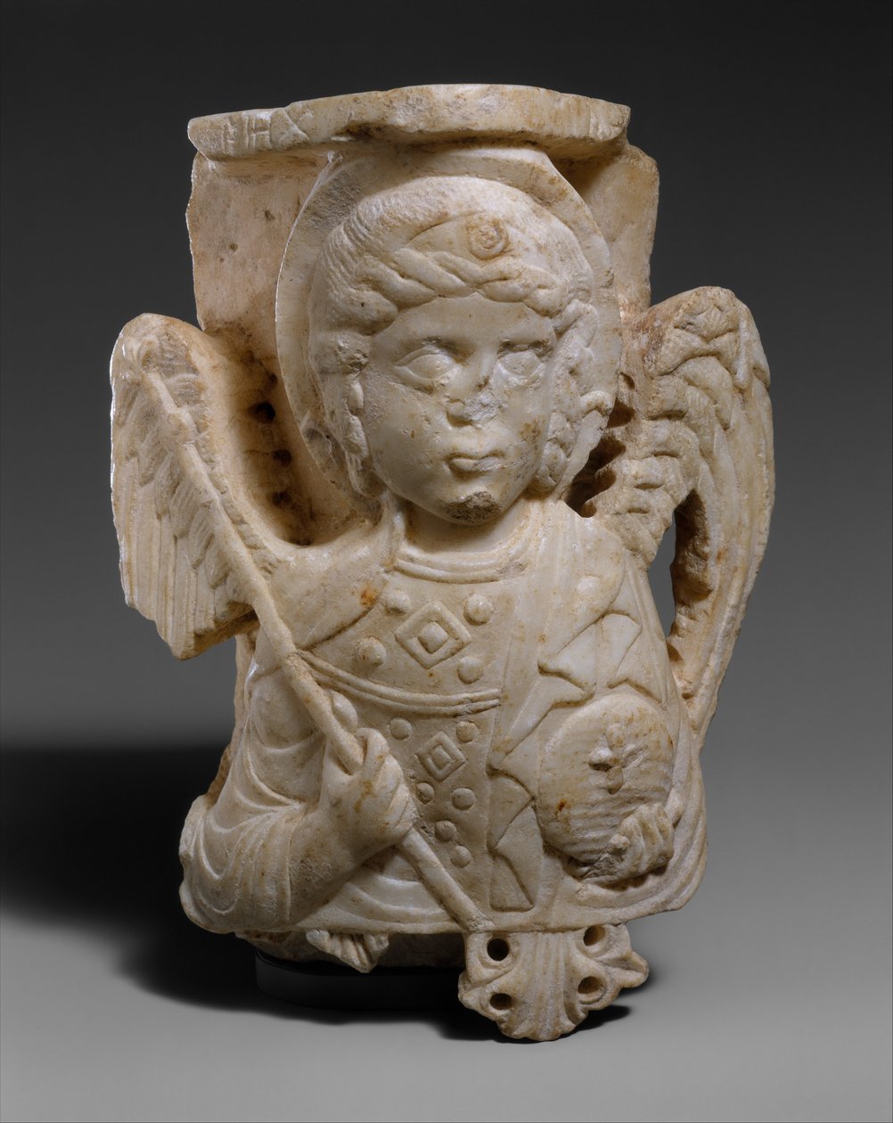 Kapitel mit Büste des Erzengels Michael von Byzantine