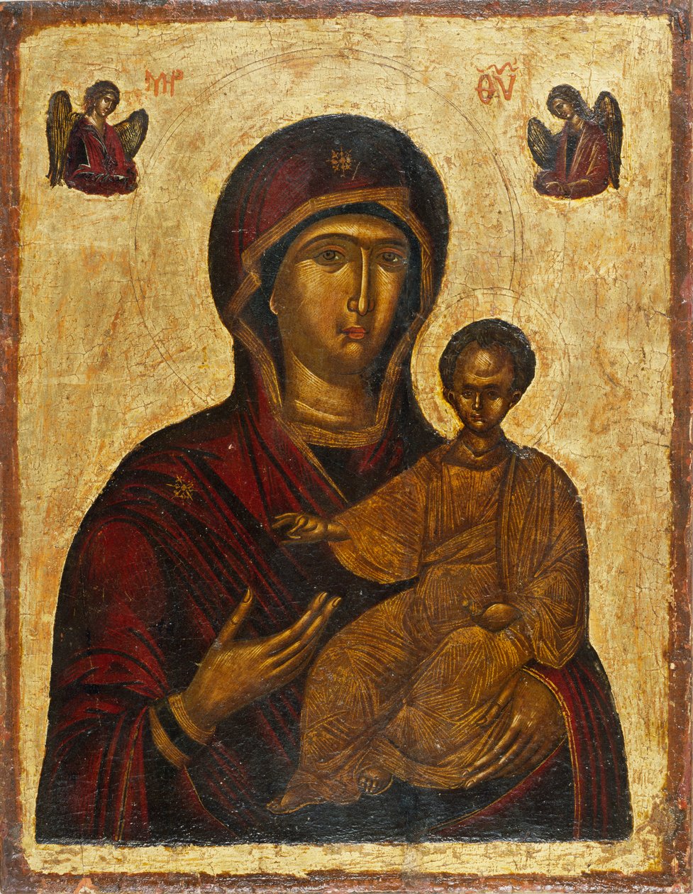 Die Jungfrau Hodegetria, 1500er von Byzantine icon.