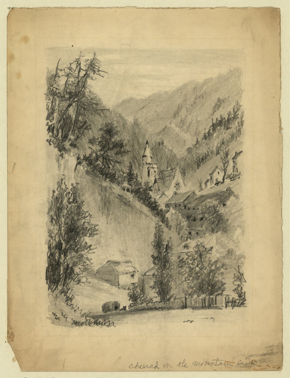 Kirche im Berg von C. D. Gedney