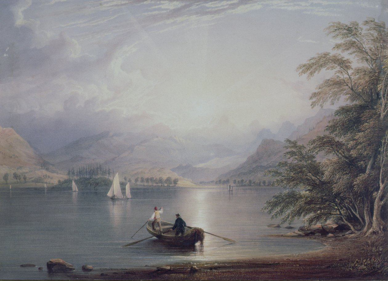 Szene im englischen Lake District von C. F. Buckley