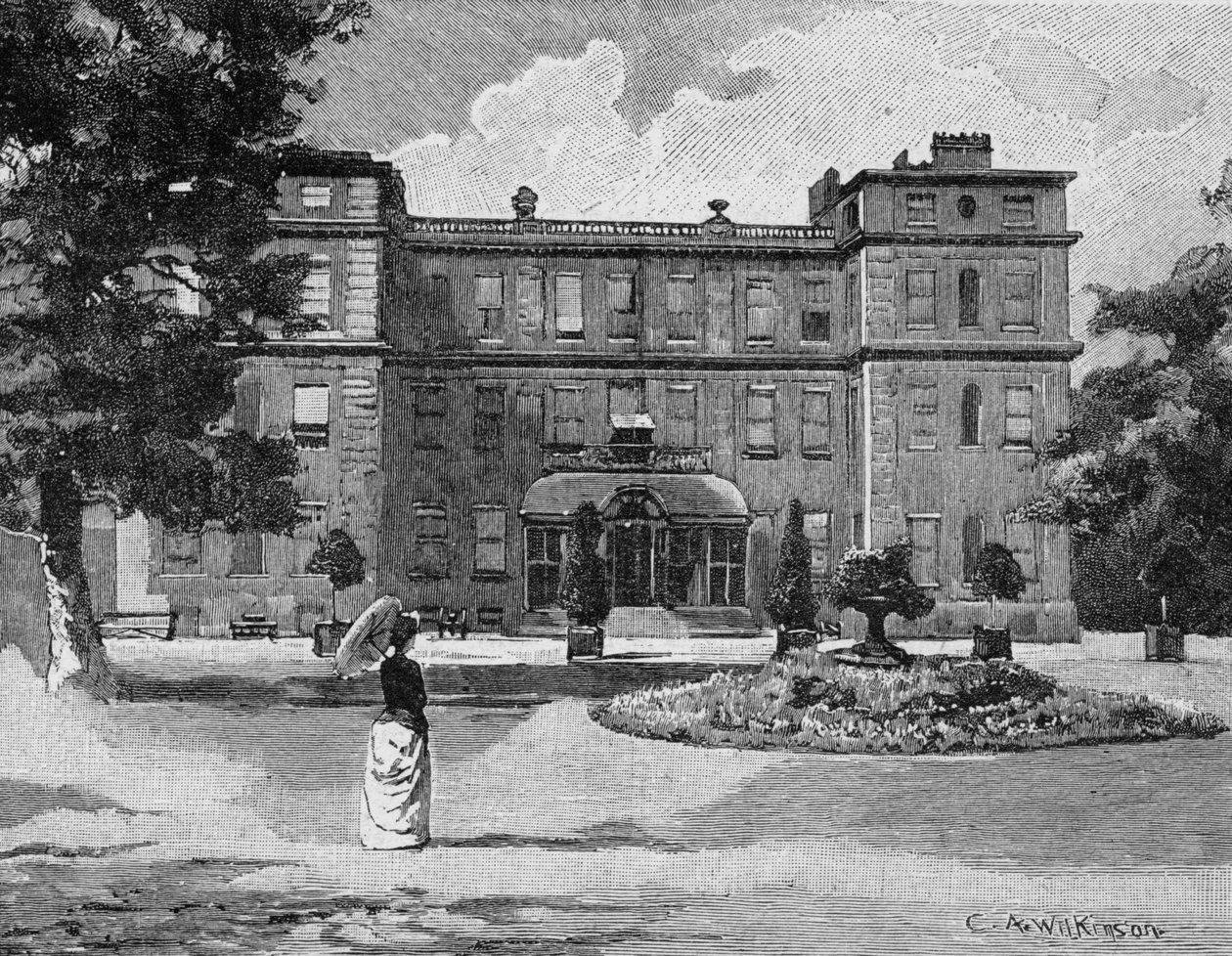 Marlborough House, vom Garten aus, 1863 von C.A. Wilkinson