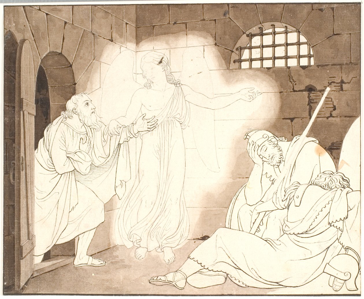 Peters Befreiung aus dem Gefängnis von C.G. Kratzenstein Stub