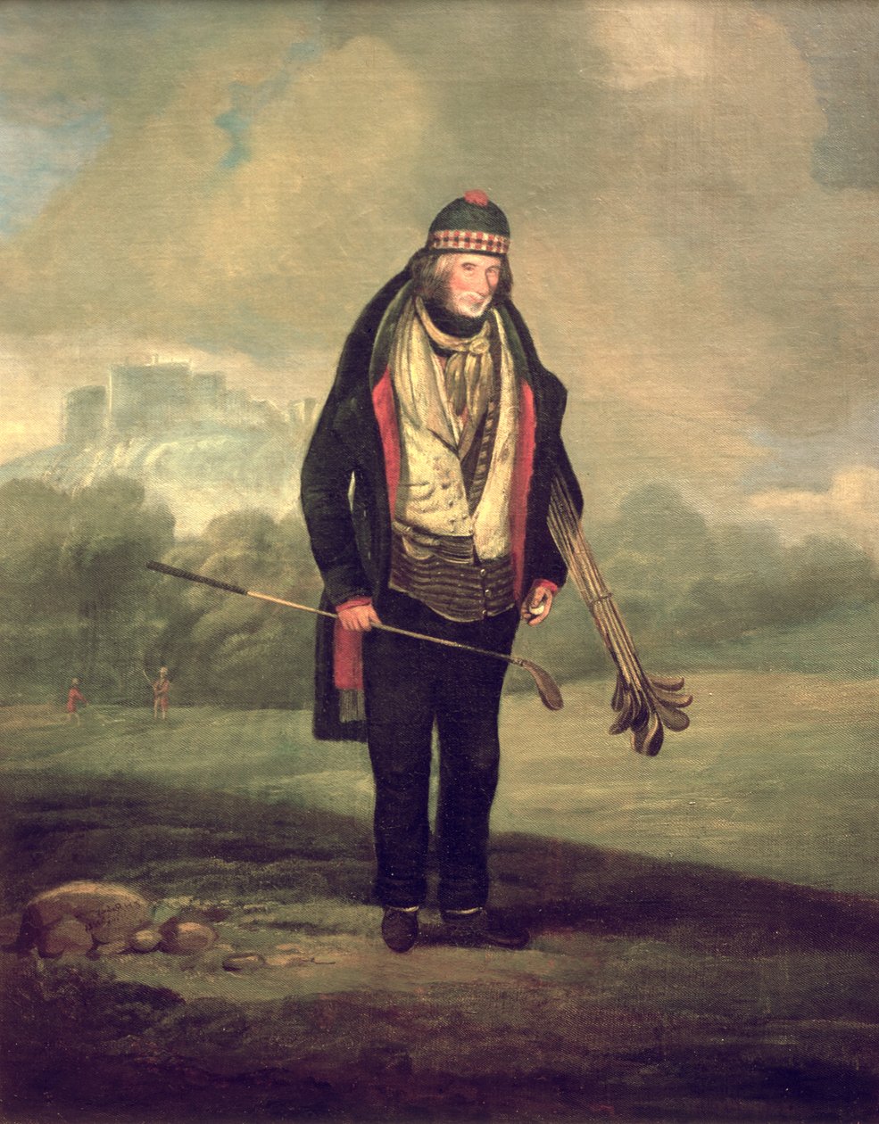 Caddie Willie in Bruntsfield, Edinburgh, 1824 von C.H Robertson