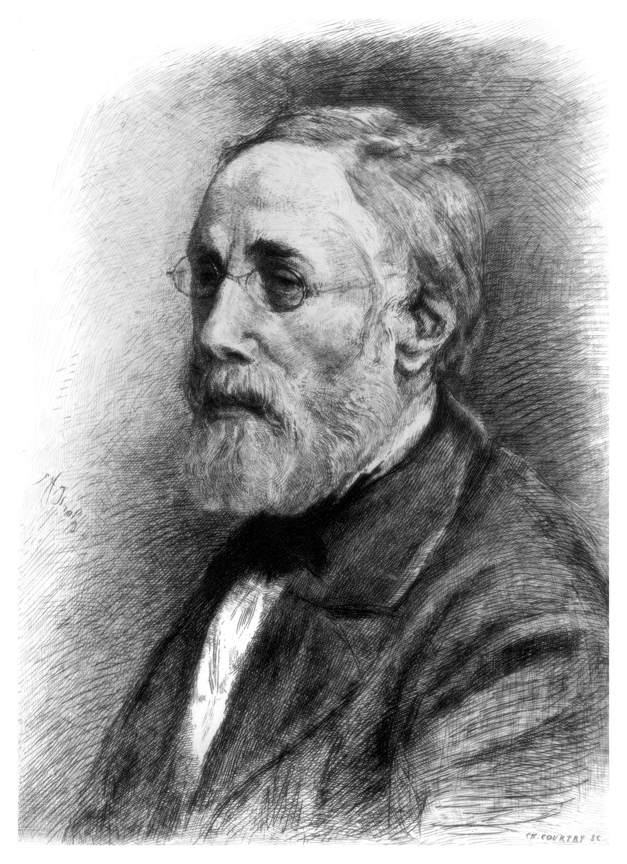 Jozef Israels, niederländischer Künstler, ca. 1880-1882 von CL Courtry