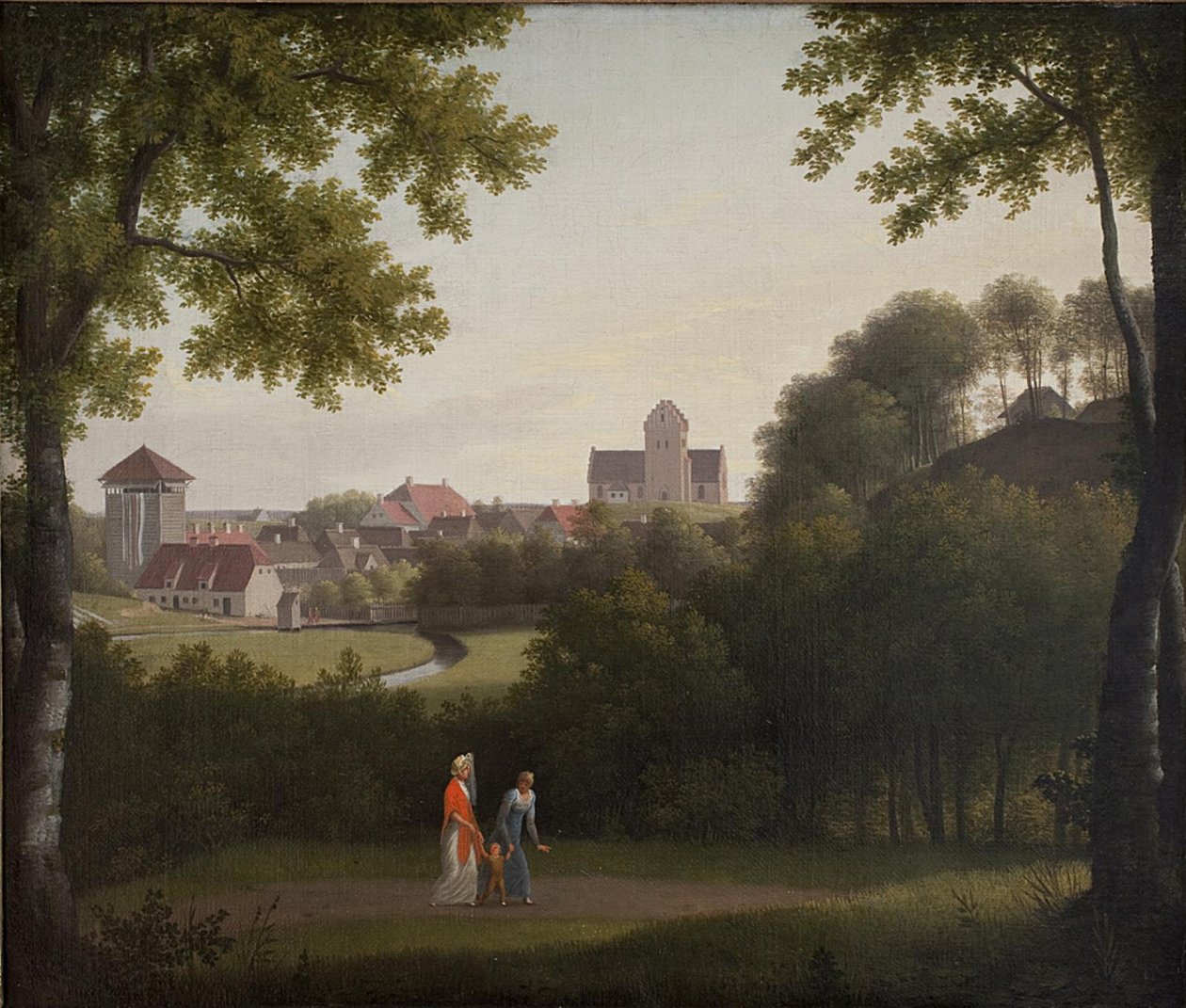 Blick Richtung Lyngby von Christoffer Wilhelm Eckersberg
