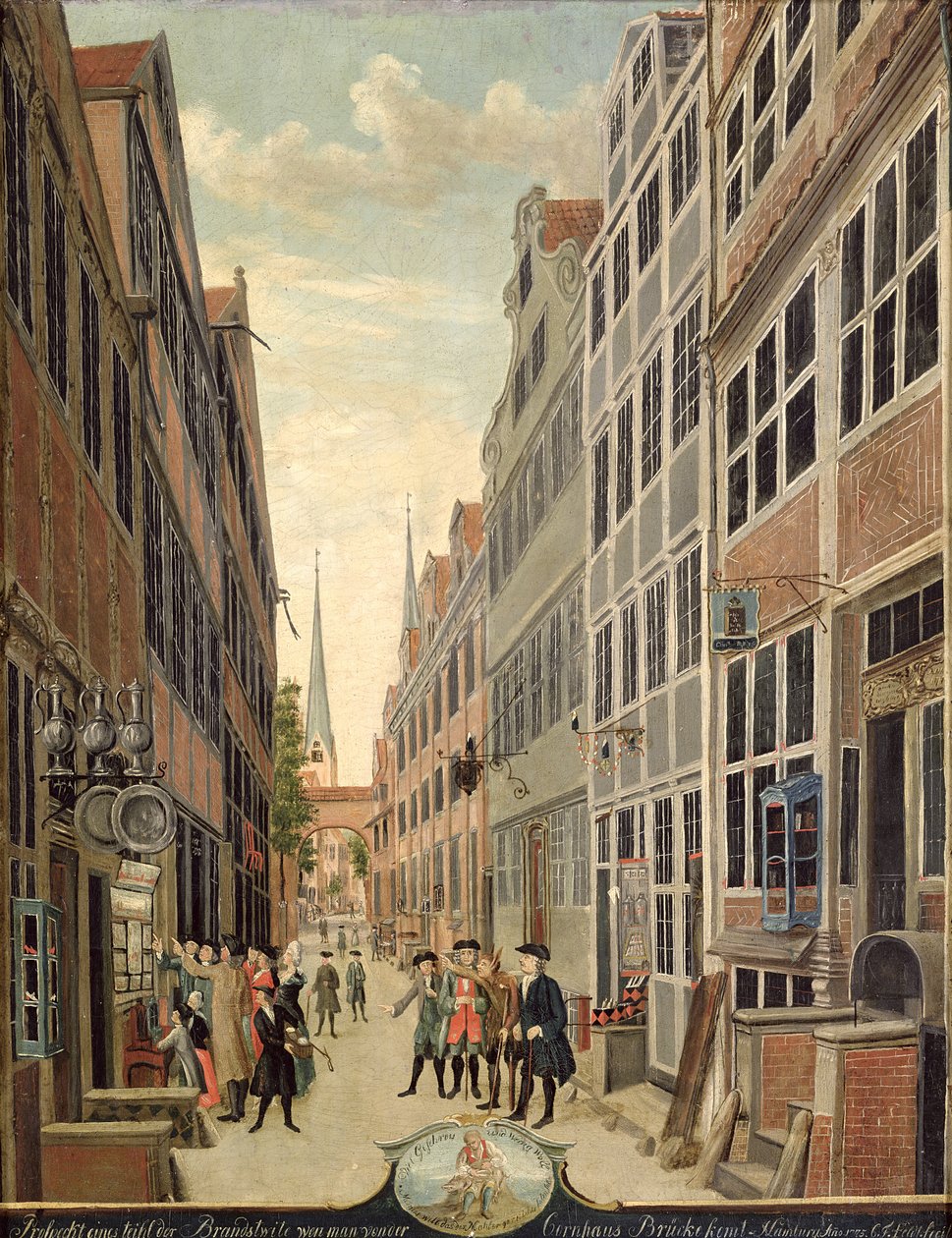 Brandstweite in Hamburg, 1775 von C. F. Feldt