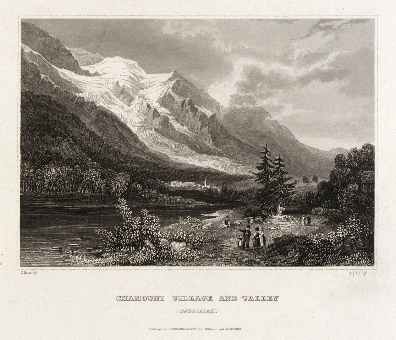 Chamounix Dorf und Tal von C. Reiss
