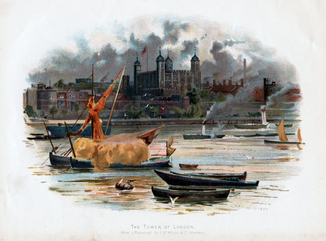 Der Tower von London, England, 1895 von C. Wilkinson