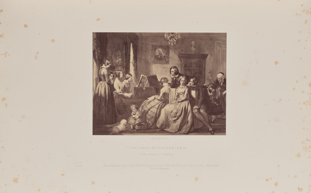 Das Duett, von F. Stone, A.R.A. von Caldesi and Montecchi