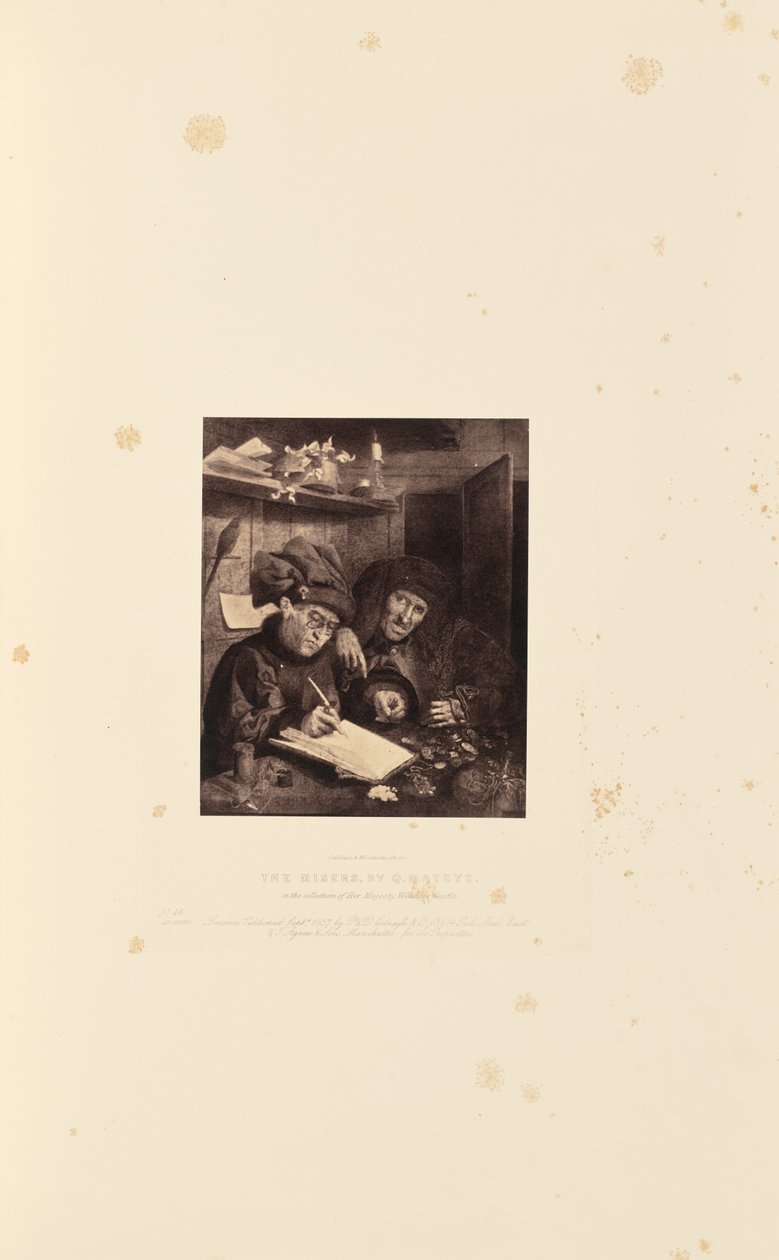 Die Geizhälse, von Q. Matsys von Caldesi and Montecchi