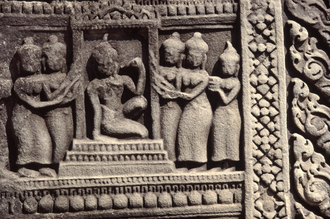 Steinschnitzerei von Cambodian School