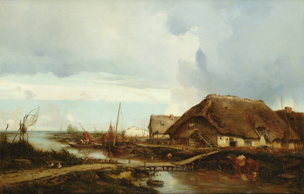 Normandie Küste, 1848 von Camille Flers