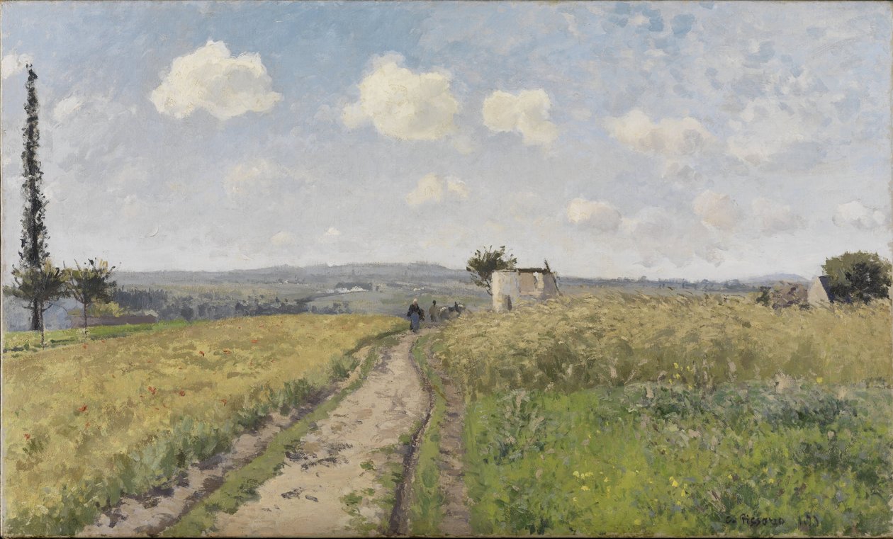 Juni-Morgen in Pontoise von Camille Jacob Pissarro