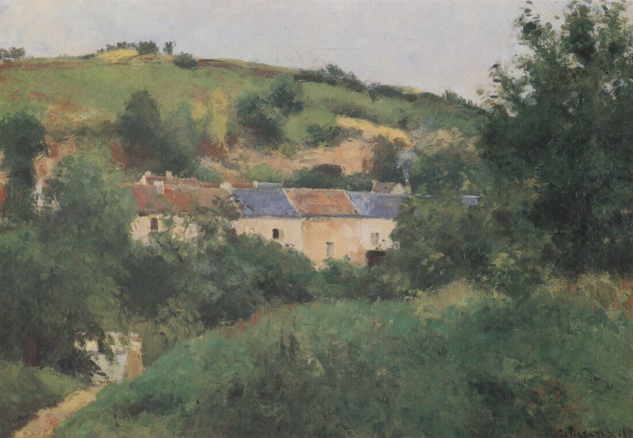 Der Dorfpfad von Camille Jacob Pissarro