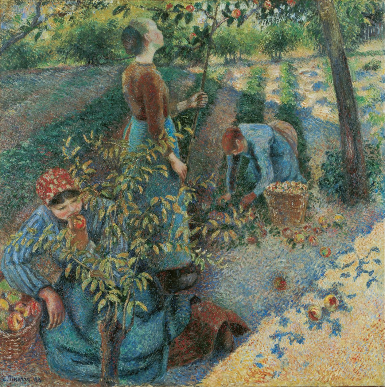 Apfelernte von Camille Jacob Pissarro