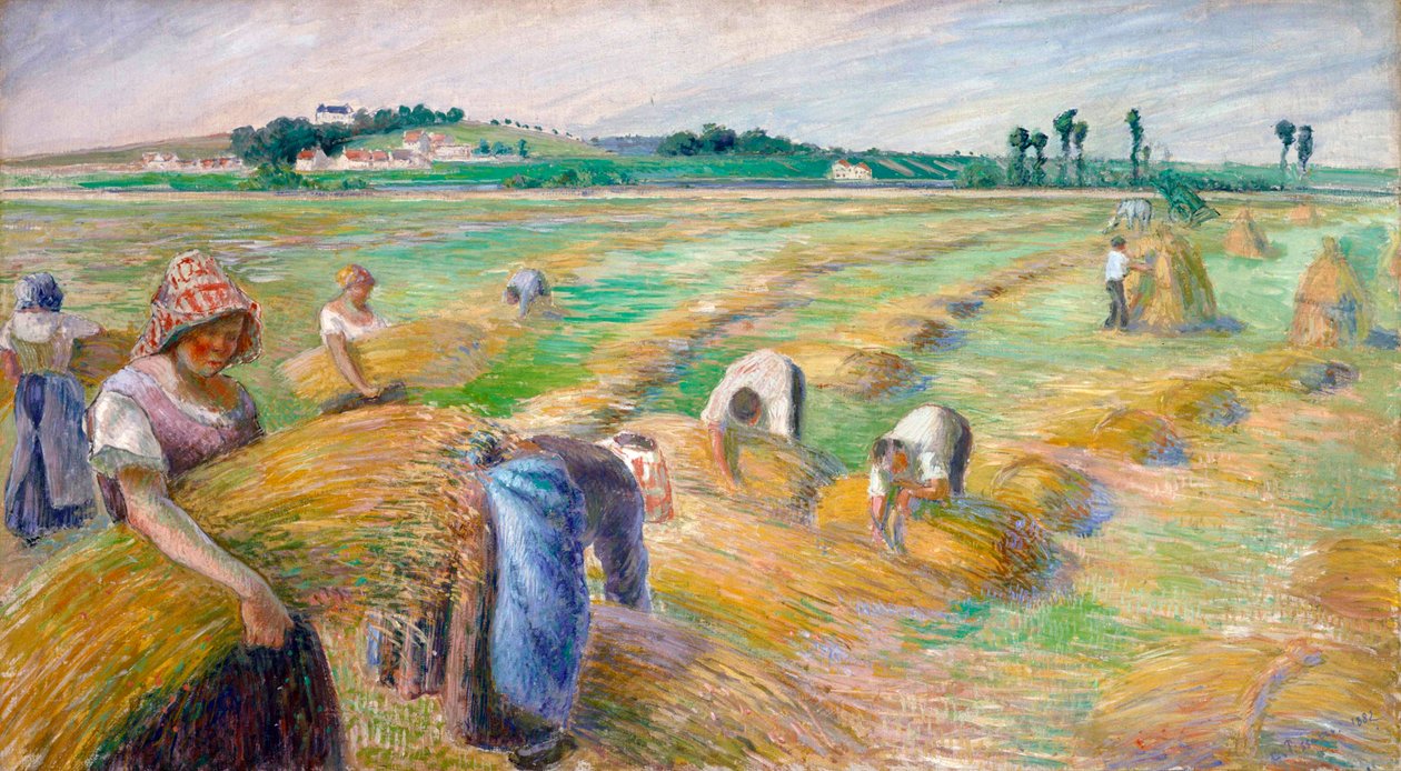 Die Ernte, 1882 von Camille Jacob Pissarro