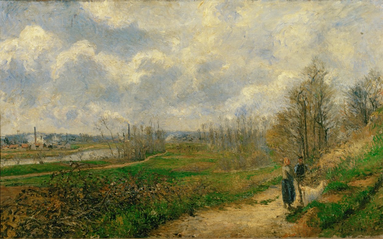 Pfad bei Lechou von Camille Pissarro