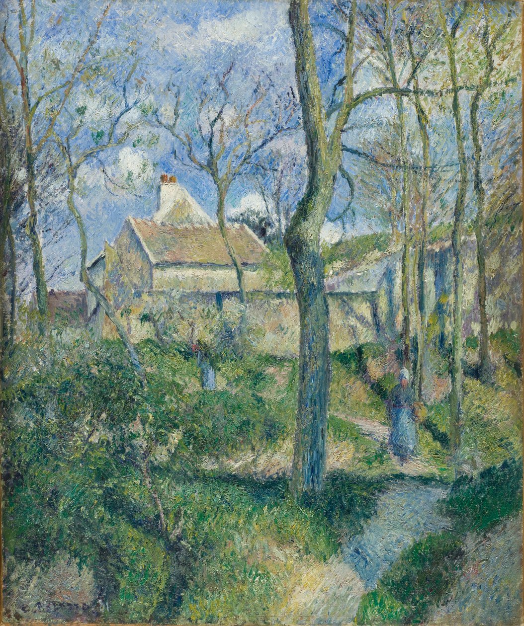 Der Weg zu Les Pouilleux, Pontoise von Camille Jacob Pissarro