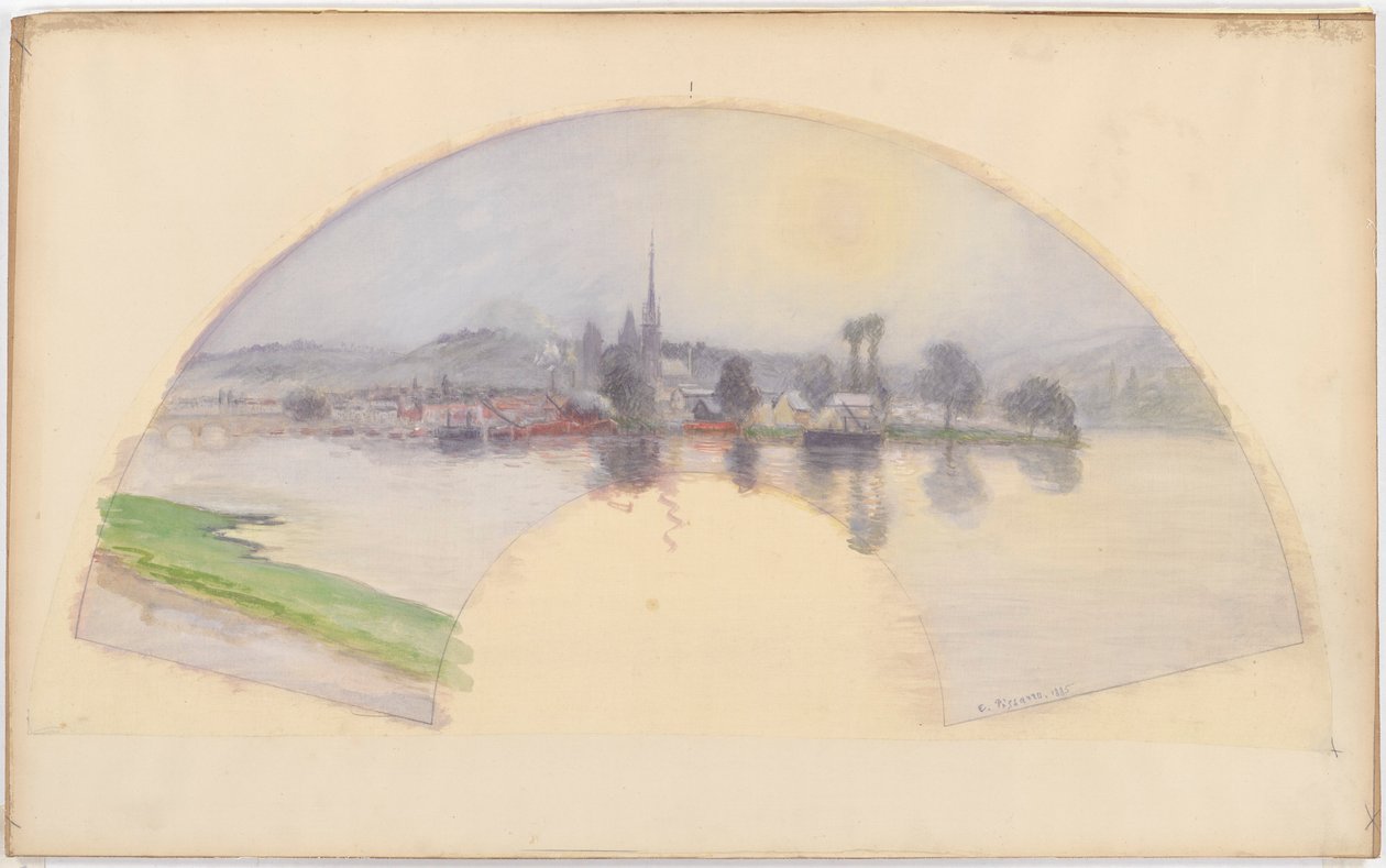 Ansicht von Rouen von Camille Pissarro