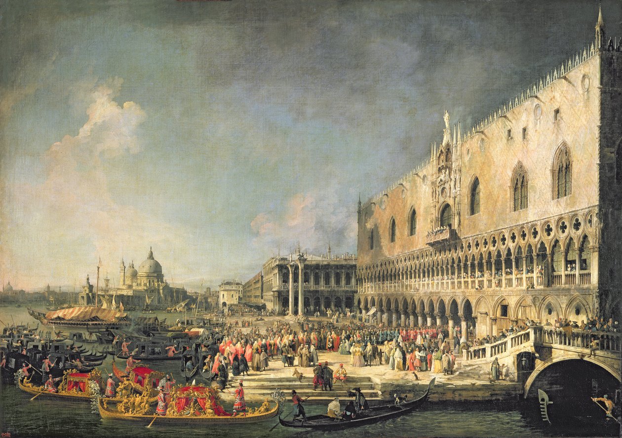 Der Empfang des französischen Botschafters in Venedig von Giovanni Antonio Canal