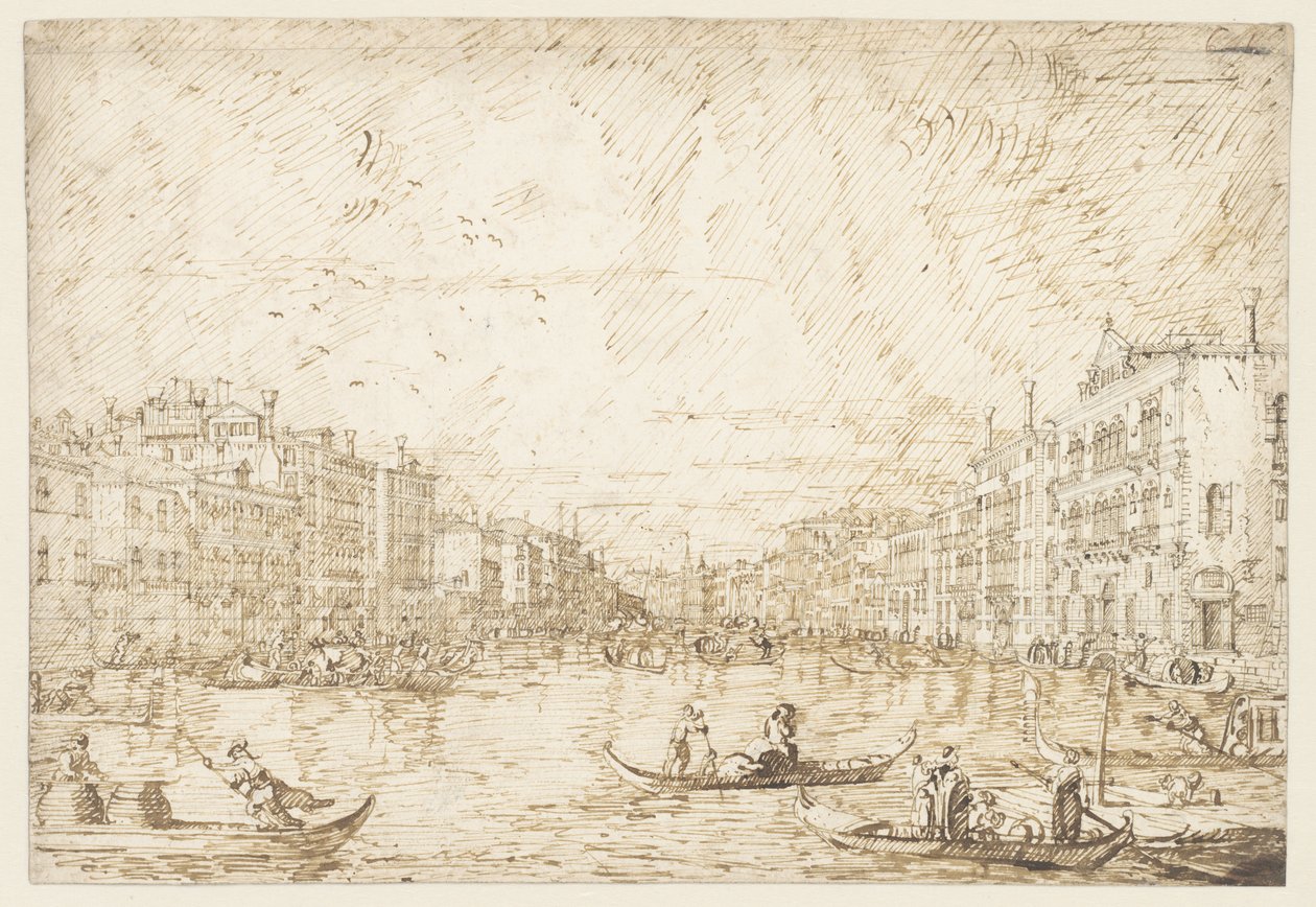 Canal Grande in Venedig von Canaletto