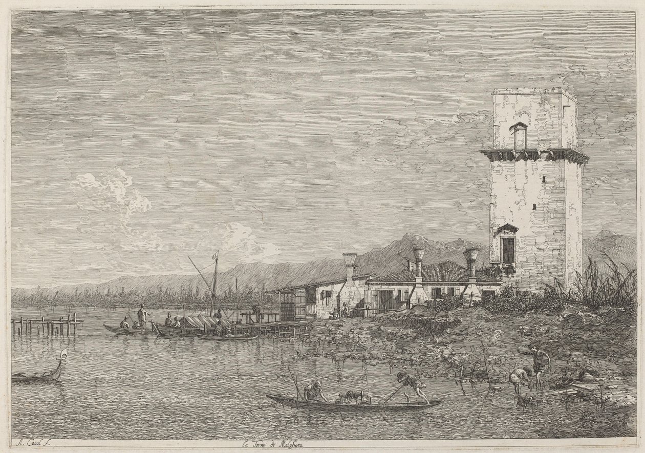 La Torre di Malghera von Canaletto