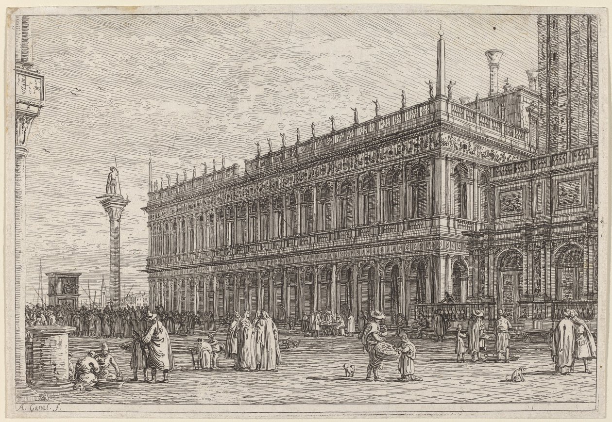 Die Bibliothek. V. von Canaletto
