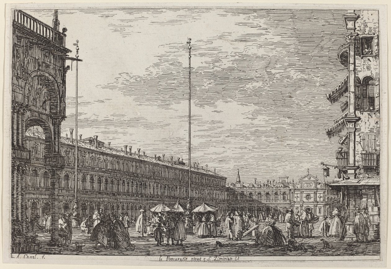 Le Procuratie niove e S. Ziminian V. von Canaletto