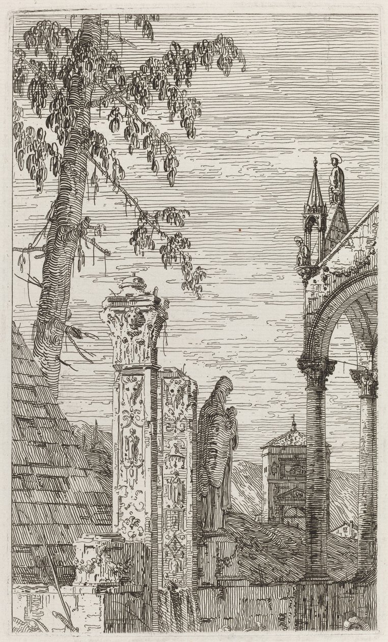 Das Grab des Bischofs (Mitte) von Canaletto