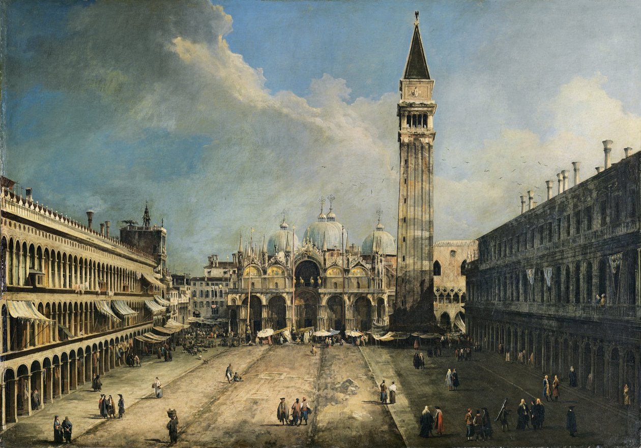 Der Markusplatz in Venedig von Canaletto