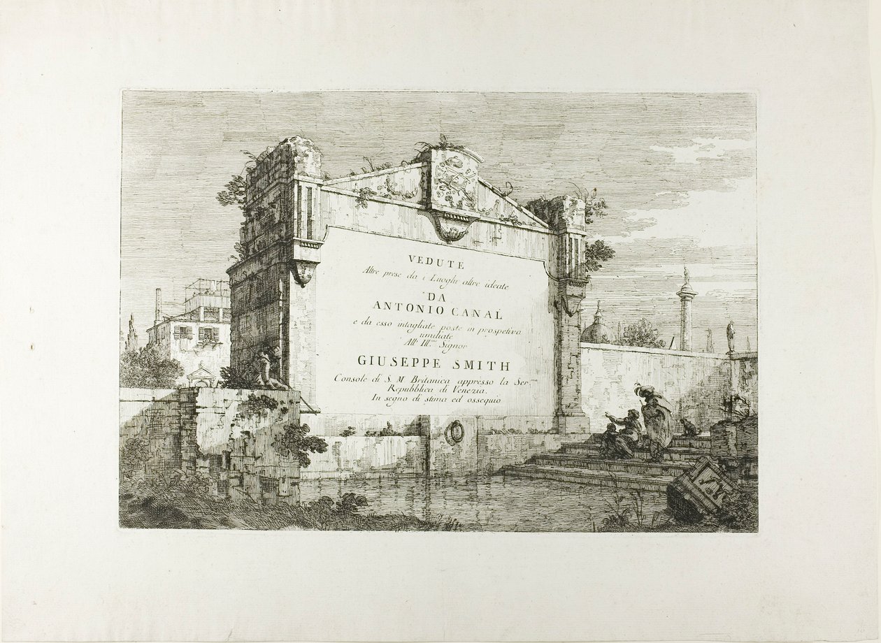 Titelseite, aus Vedute von Canaletto