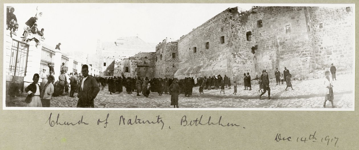 Geburtskirche, Bethlehem, 14. Dezember 1917 von Capt. Arthur Rhodes