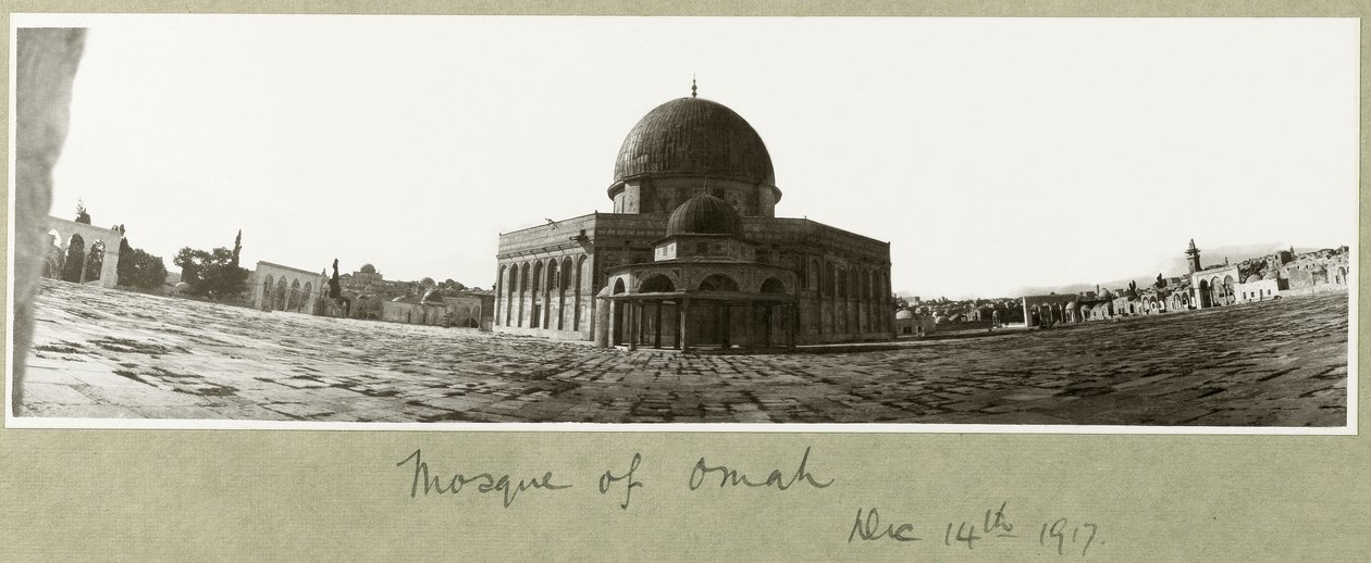 Moschee von Omar, 14. Dezember 1917 von Capt. Arthur Rhodes
