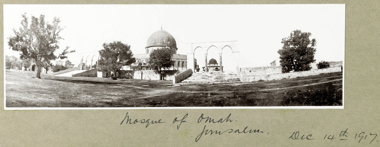 Moschee von Omar, Jerusalem, 14. Dezember 1917 von Capt. Arthur Rhodes