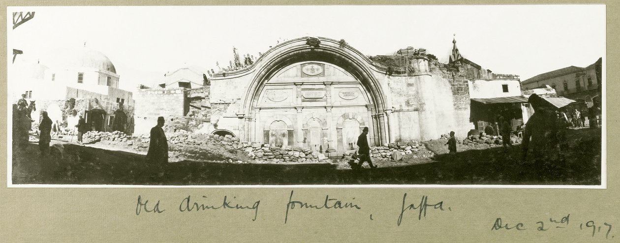 Alter Trinkbrunnen, Jaffa, 2. Dezember 1917 von Capt. Arthur Rhodes
