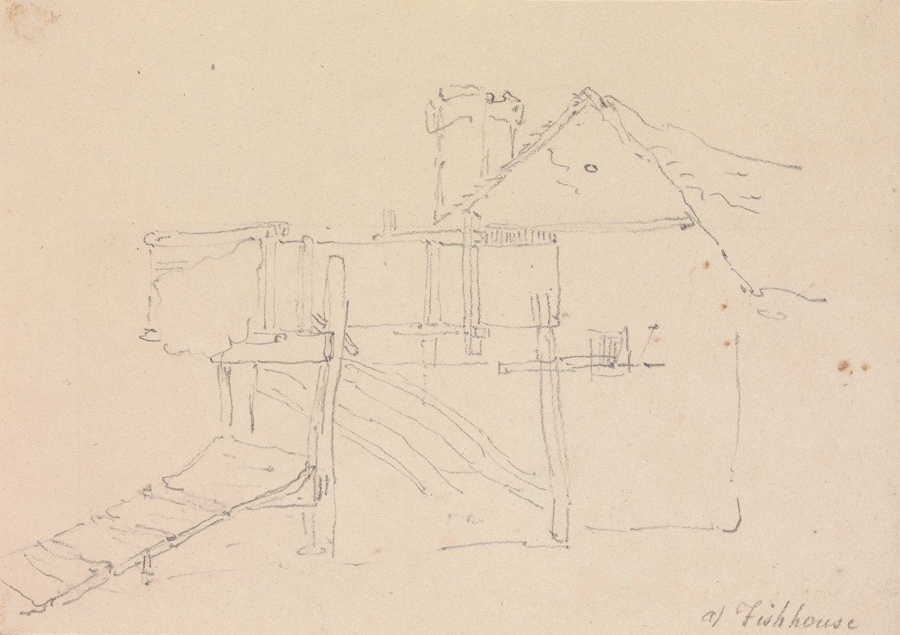 Bei Fishhouse, Isle of Wight von Capt. Thomas Hastings