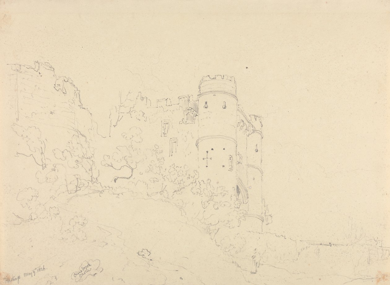 Carisbrooke Castle, 9. Mai 1826 von Capt. Thomas Hastings