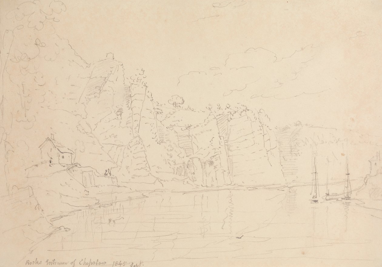 Eingang von Chepstow, September 1845 von Capt. Thomas Hastings