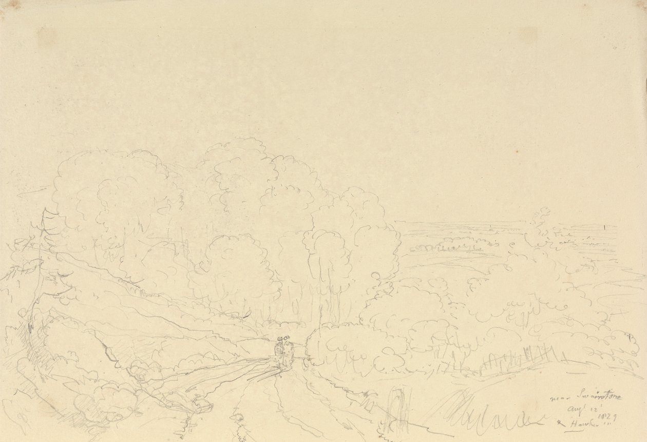 In der Nähe von Swainstone, 12. August 1829 von Capt. Thomas Hastings