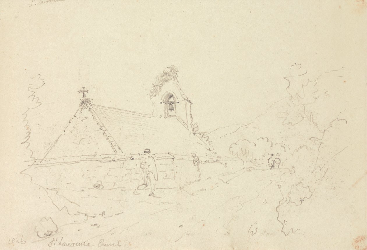 Saint Lawrence Kirche, Isle of Wight von Capt. Thomas Hastings