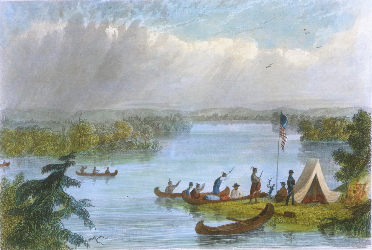 Lake Itsaca, 1853 von Captain Seth Eastman