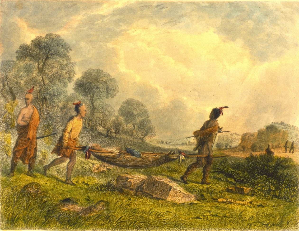 Transport der Verwundeten, 1853 von Captain Seth Eastman