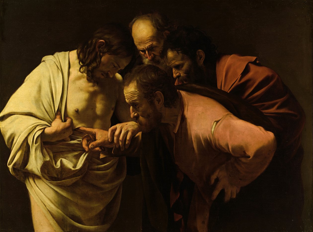 Der ungläubige Thomas - Michelangelo Merisi, genannt Caravaggio von Caravaggio