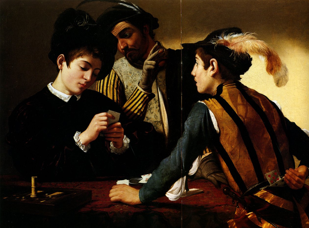 Die Falschspieler von Michelangelo Merisi Caravaggio
