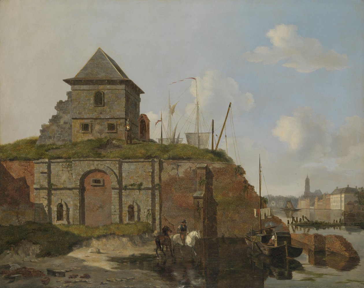 Stadtmauer mit Pulverarsenal von Carel Jacobus Behr
