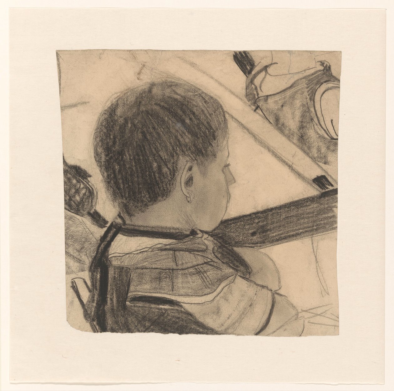 Schulkind, von schräg hinten gesehen von Carel Adolph Lion Cachet