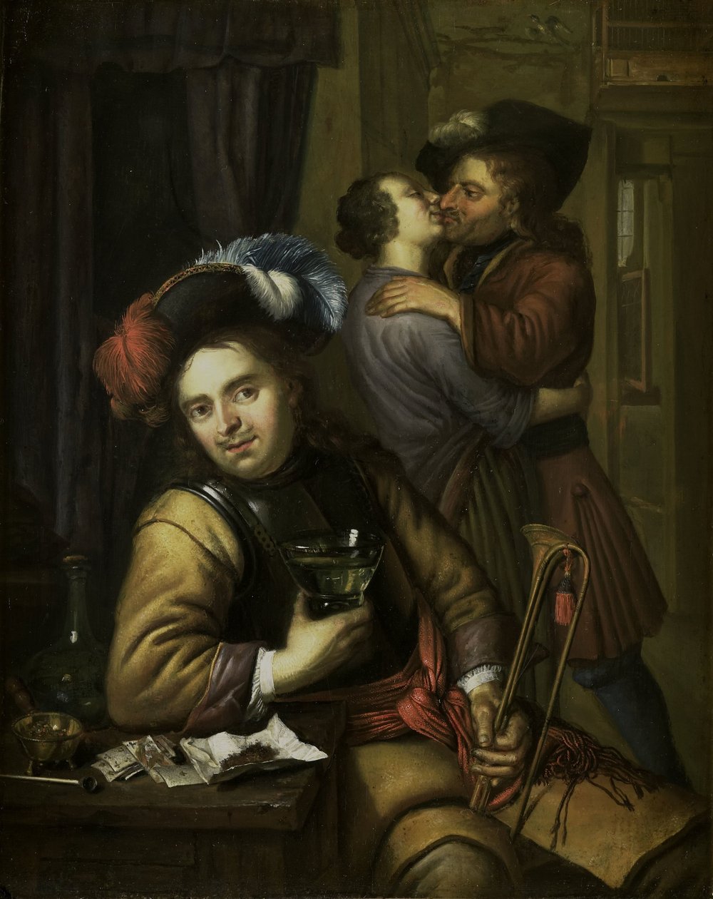 Soldatenszene von Carel de Moor (II) (attributed to)